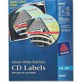 Avery Dennison Avery Inkjet Full-Face CD Labels, Glossy White, 20/Pack 8944